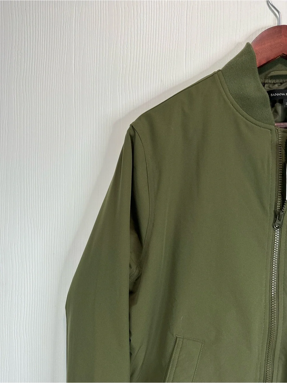 Banana Republic Olive Green Bomber Jacket